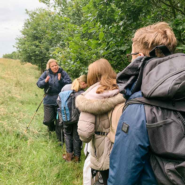 Young people walking Yorkshire Dales 